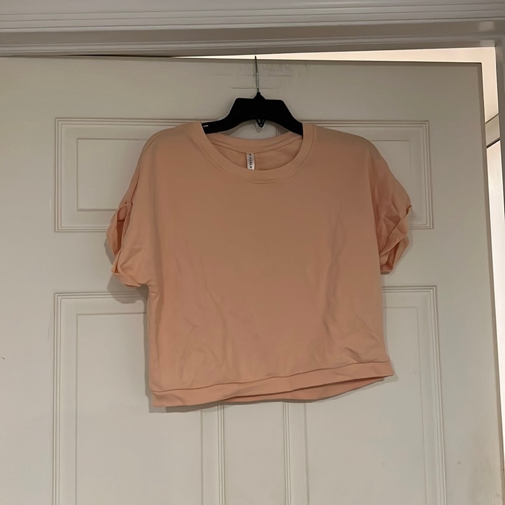 Fabletics Peach Crop Top